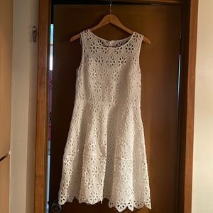 Summer white daisy dress